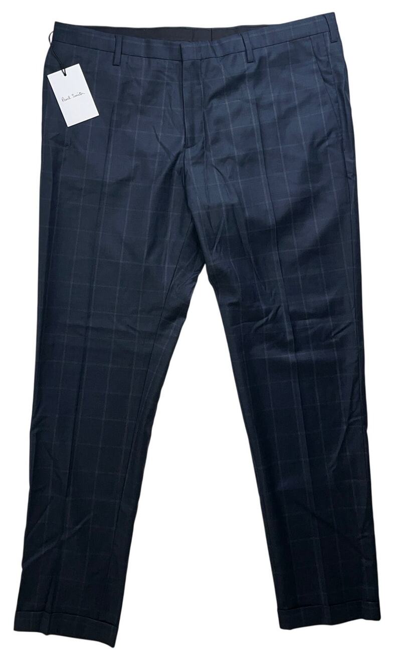 5-21 PAUL SMITH Men's NWT $495 Gents Trouser Square Navy Size 38
